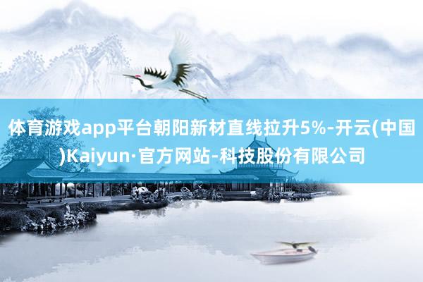 体育游戏app平台朝阳新材直线拉升5%-开云(中国)Kaiyun·官方网站-科技股份有限公司