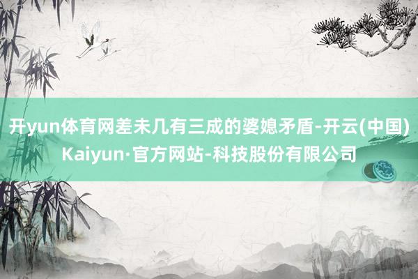 开yun体育网差未几有三成的婆媳矛盾-开云(中国)Kaiyun·官方网站-科技股份有限公司