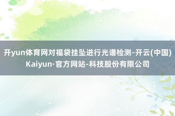开yun体育网对福袋挂坠进行光谱检测-开云(中国)Kaiyun·官方网站-科技股份有限公司