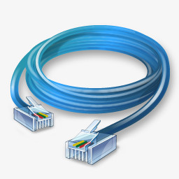解码以太网线图标 网络连接的视觉象征